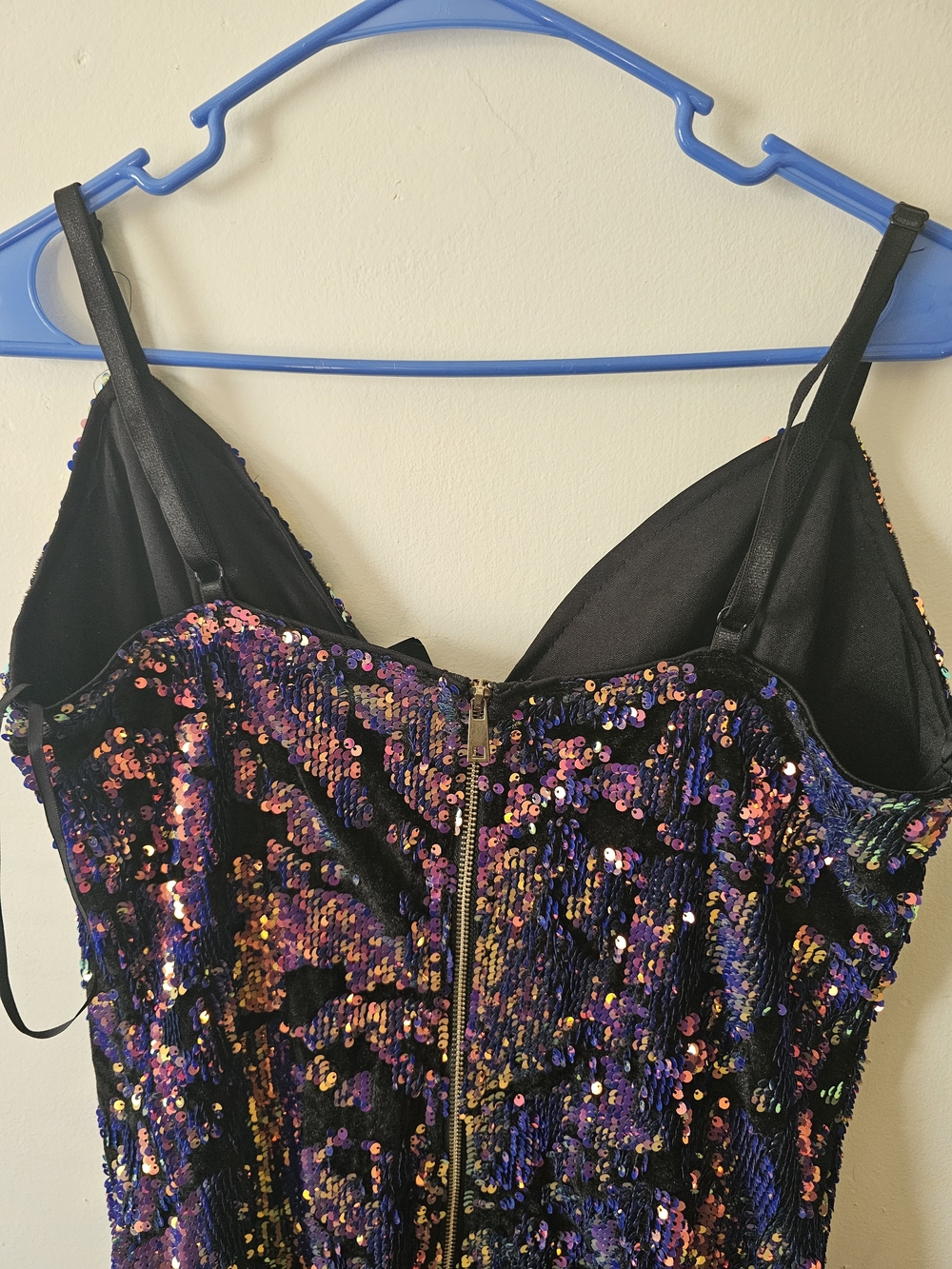 Lazy One Multicolor Sequin Mini Dress - Picture 3 of 3